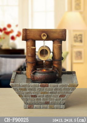 Van de het Binnenlanddecoratie van het bamboehuis van de het Kabinetswoonkamer van TV Fontein van het het Tafelblad de Binnenwater met leiden leverancier