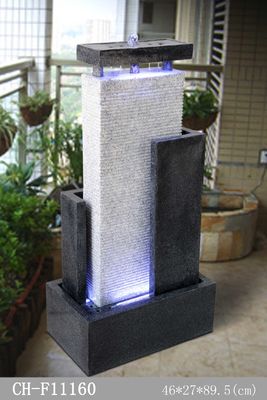 Het Effect van het tuindecor de Marmeren Houten Fontein van de Steenwaterval leverancier