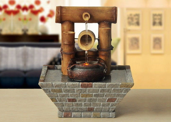 Van de het Binnenlanddecoratie van het bamboehuis van de het Kabinetswoonkamer van TV Fontein van het het Tafelblad de Binnenwater met leiden leverancier