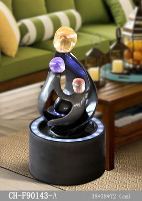 H72CM de zonnewatereigenschap steekt Glanzend Grey Couple With Candle aan leverancier
