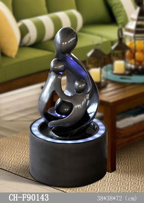 H72CM de zonnewatereigenschap steekt Glanzend Grey Couple With Candle aan leverancier