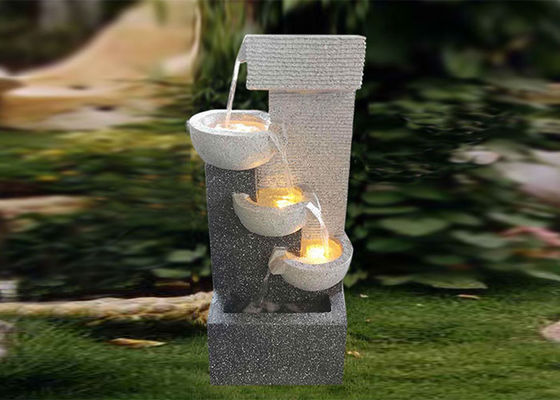 H70.5CM met de hand gemaakte Kleurrijke Geleide Waterfontein Polyresin leverancier