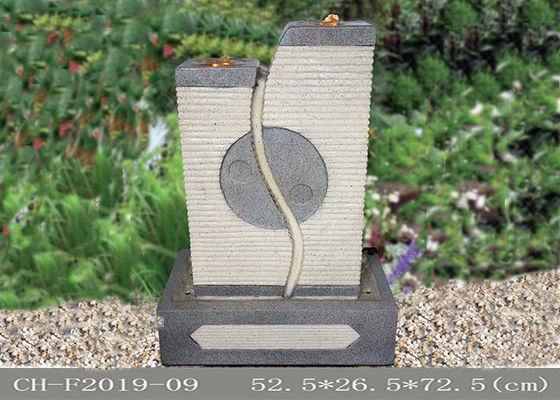 Yin Yang Eight Trigrams Led Water-de Kleur van het Fonteinzandsteen leverancier